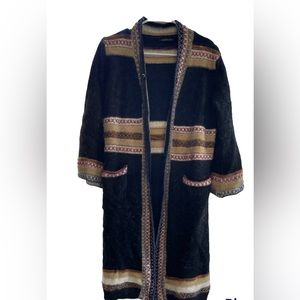 Boho cardigan sweater, long.